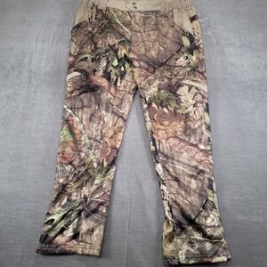 Mossy Oak Men's Camo Hunting Pants Insulated Elastic Waist Size Large